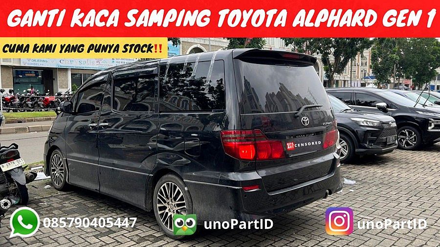 Kaca Mati Belakang Samping Toyota Alphard ANH10 2003-2008 + Antena - foto 4