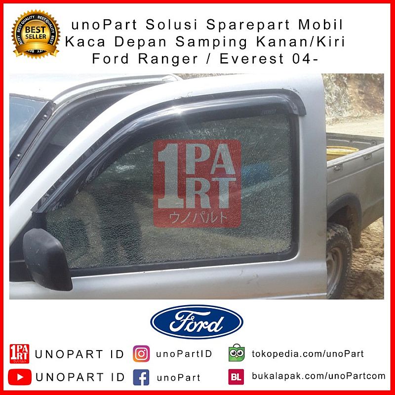 Kaca Pintu Depan Kanan / Kiri Asahimas Ford Ranger 2004- - foto 4
