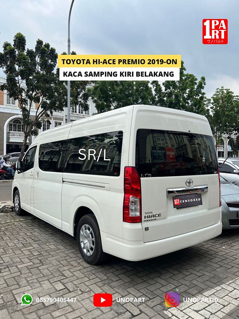 Kaca Samping Belakang Kiri Toyota Hiace Hi-Ace Premio 2019-ON TERMURAH - foto 3