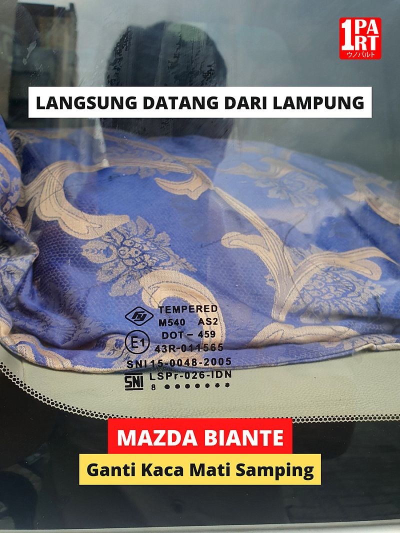 Kaca Samping Mati Belakang Kiri Mazda Biante 2012- Terima Pemasangan - foto 3