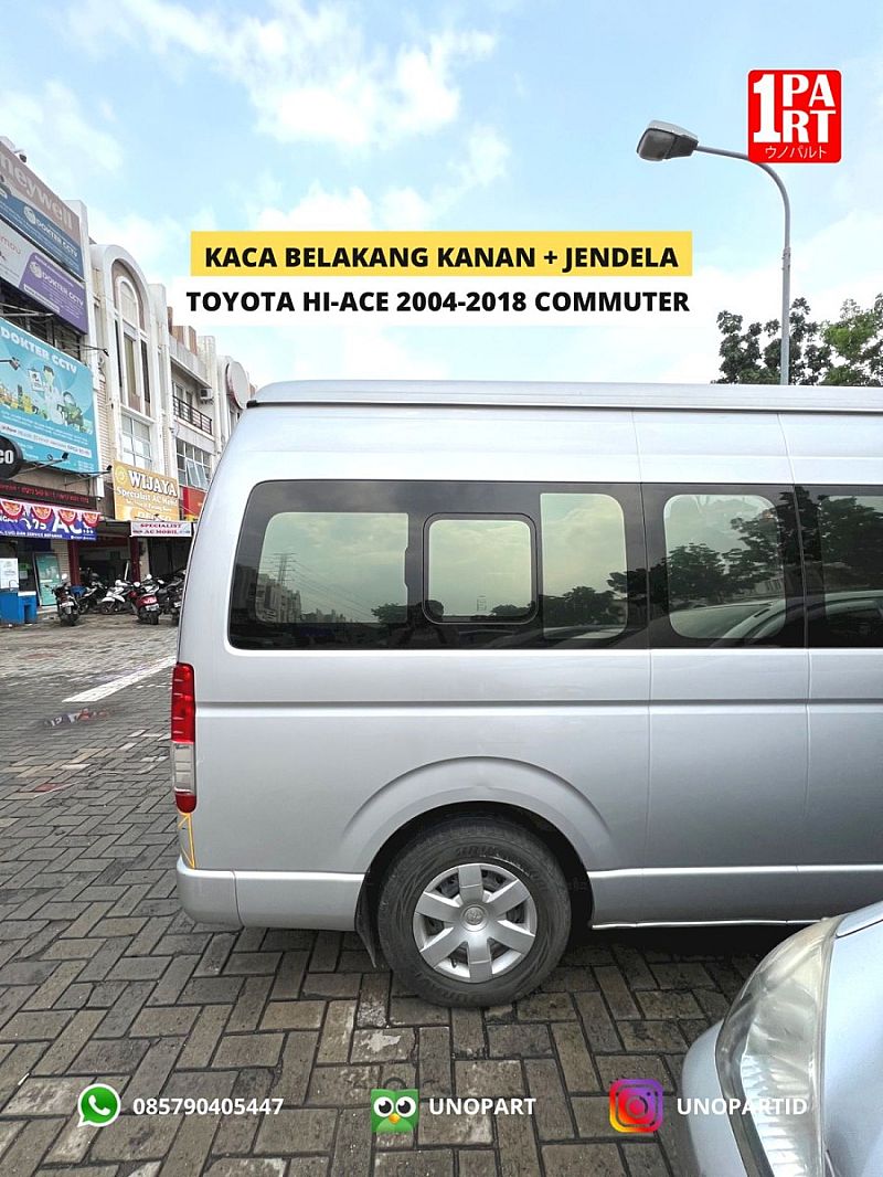 Kaca Samping Paling Belakang Kanan Jendela Toyota Hiace Hi-Ace 04-18 - foto 5