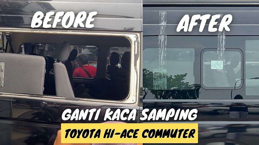 Kaca Samping Paling Belakang Kanan Jendela Toyota Hiace Hi-Ace 04-18 - foto 2