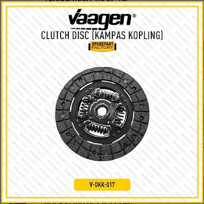 Kampas Kopling Clutch Disc  Daihatsu Toyota Avanza Xenia 1.3 Gen1 Gen2 2004-2015 / Sirion 2007-2018 K3-DE 31250-BZ130-001 - foto 7