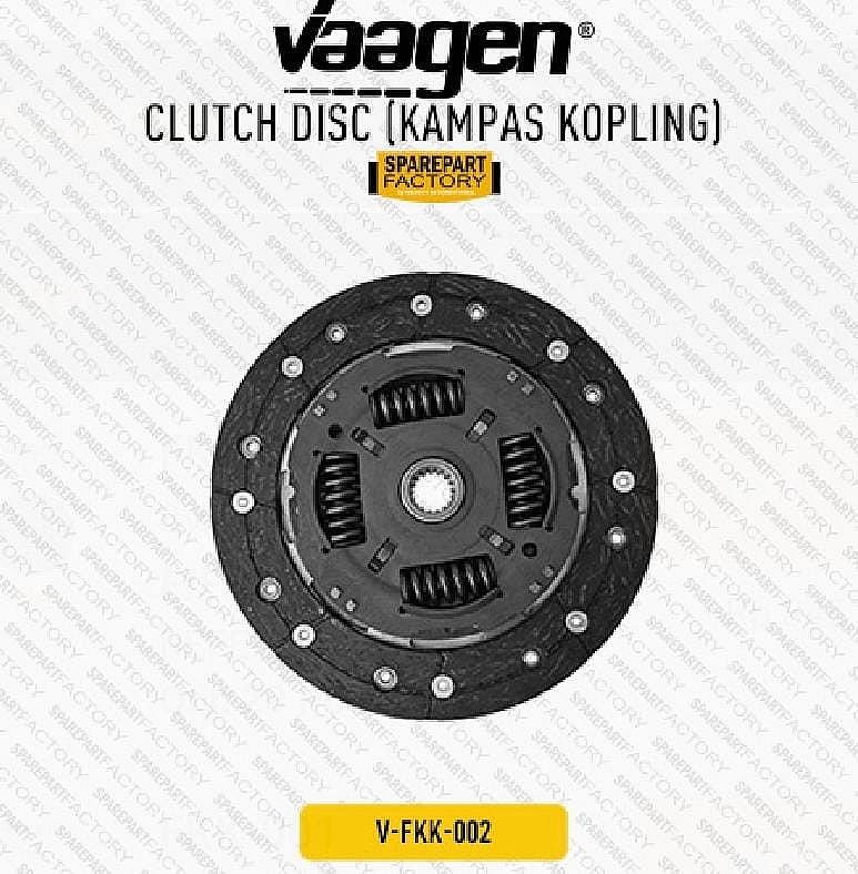 Kampas Kopling Clutch Disc Ford Fiesta 1.4 08-17 8V217450A1E-CD - foto 4