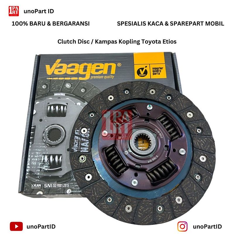 Kampas Kopling Clutch Disc Toyota Etios 1.2 Part No 31250-0D151 - foto 5