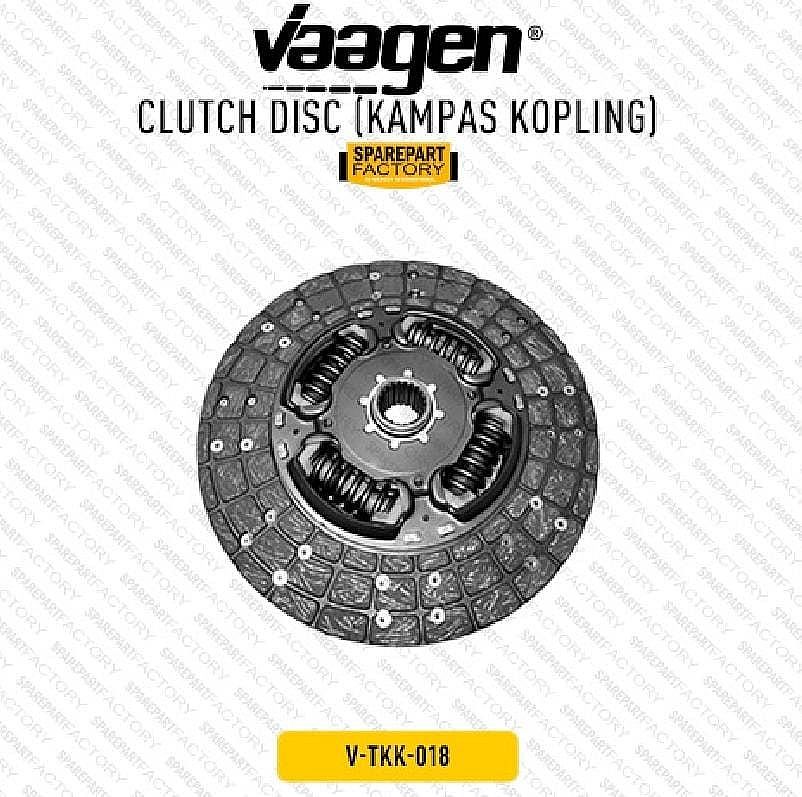 Kampas Kopling Clutch Disc Toyota Hilux DC Double Cabin Vigo / Fortuner 2005-2015 Diesel / Hiace Commuter 2013-Ke Atas 2KD-FTV SNI KAN OEM 31250-0W020 31250-0K205 312500W020 312500K205 - foto 5