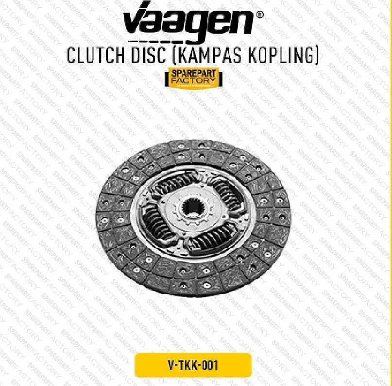 Kampas Kopling Clutch Disc Toyota Innova Fortuner Hilux 2.7 Bensin 2005-2015 2TR-FE SNI KAN OEM 31250-0K110 312500K110 - foto 5