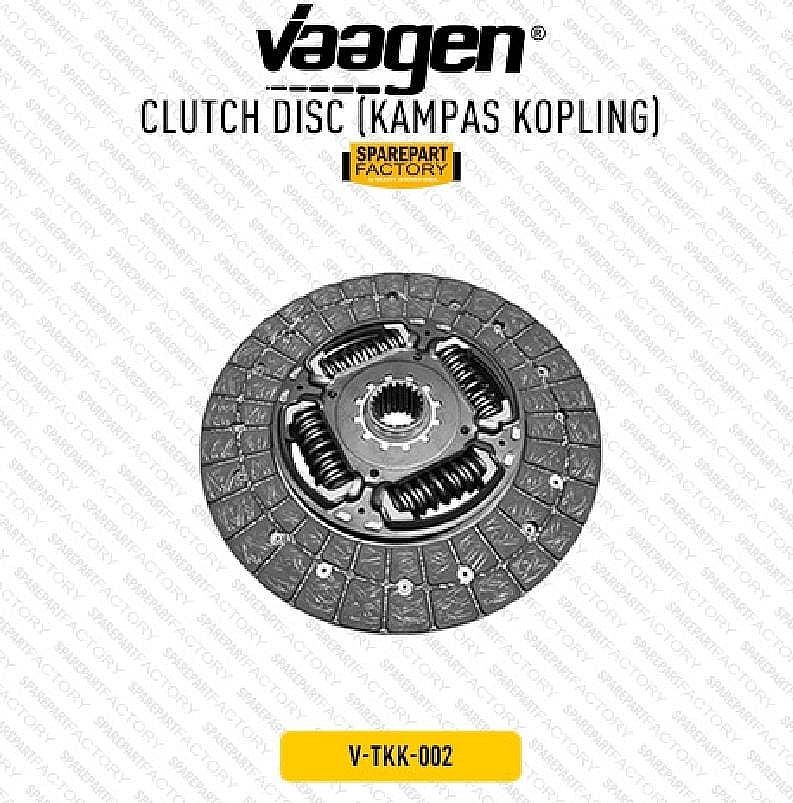 Kampas Kopling Clutch Disc Toyota Innova Old 2004-2015 / Reborn 2.0 2016-Ke Atas / Hilux Bensin 2.0 2005-Ke Atas / Hilux Rangga 2.0 1TR-FE SNI KAN OEM 1250-0K301 31250-0K300 12500K301 312500K300 - foto 5