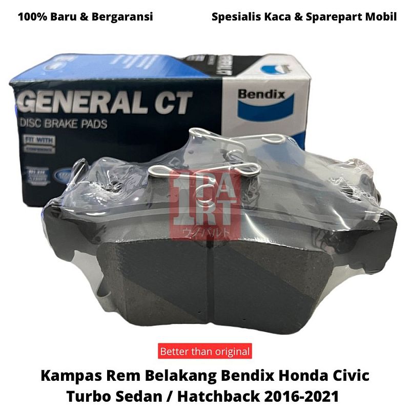 Kampas Rem Belakang Bendix Honda Civic Turbo 2016-2021 DB2429 GCT - foto 4