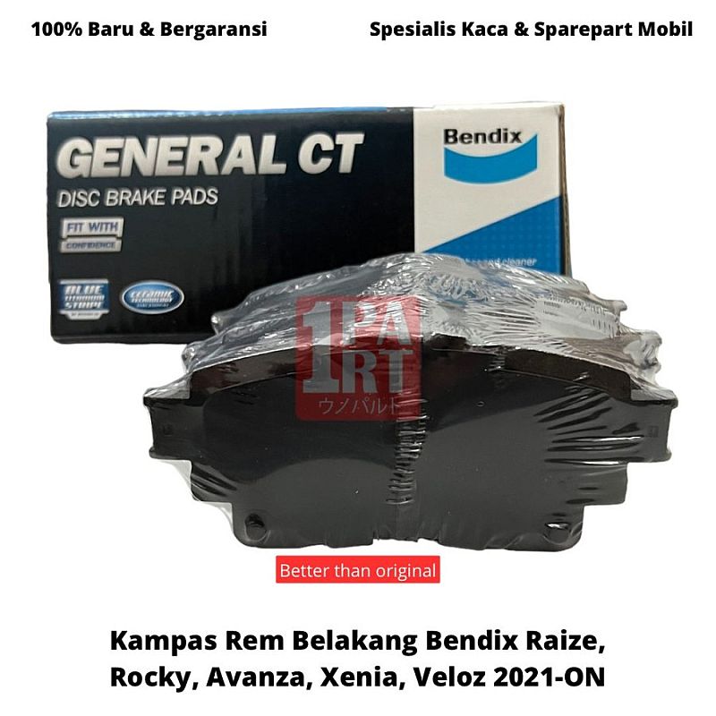 Kampas Rem Belakang Bendix Raize Rocky Avanza Xenia 22-ON DB2529GCT - foto 3