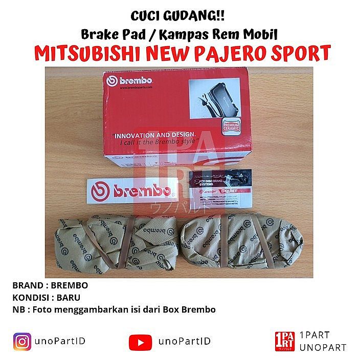 Kampas Rem Belakang Brembo Toyota New Altis New Vios Yaris CERAMIC - foto 3