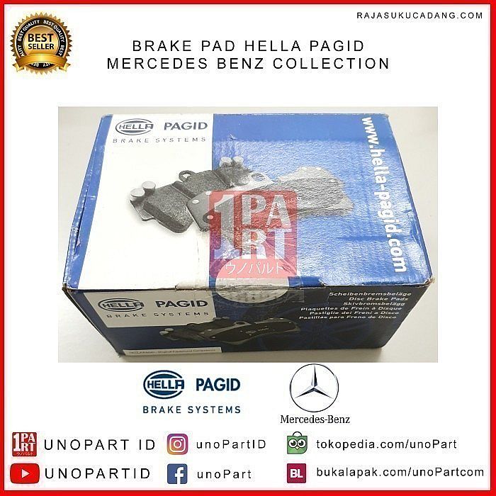 Kampas Rem Belakang Hella Pagid Mercedes Benz Mercy W169 W245 unoPart - foto 3