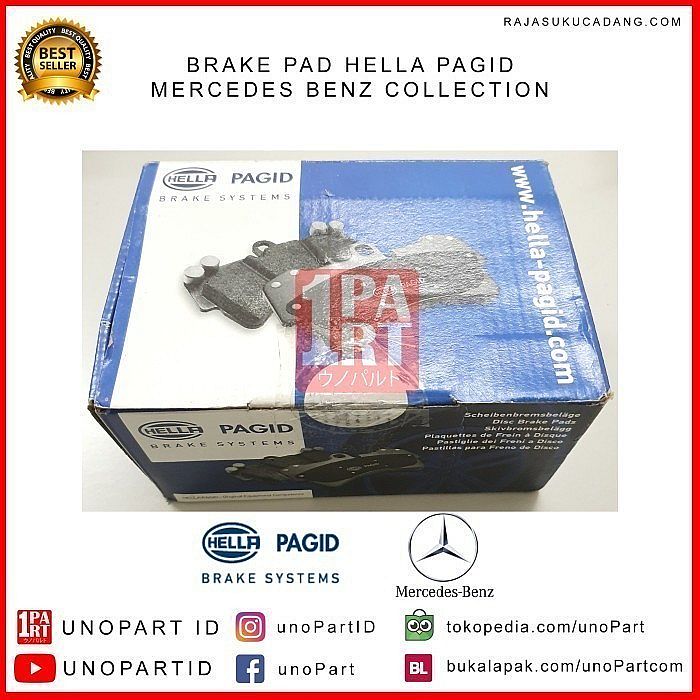 Kampas Rem Belakang Hella Pagid Mercedes Benz Mercy W203 230 unoPart - foto 2