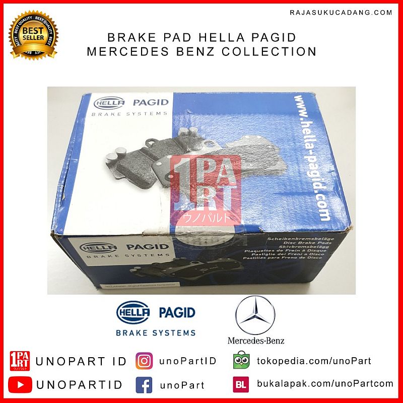 Kampas Rem Belakang Hella Pagid Mercedes Benz Mercy W204 C Class - foto 5