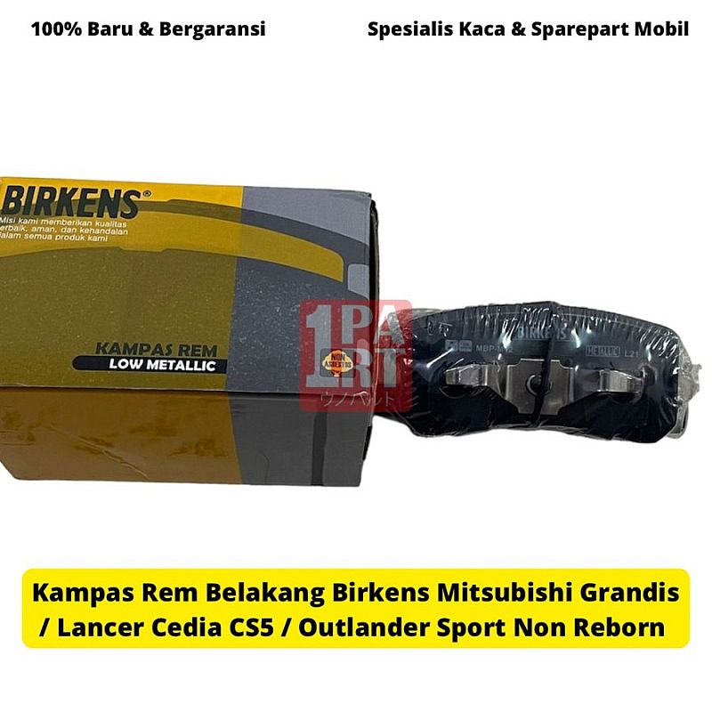 Kampas Rem Belakang Mitsubishi Outlander non Reborn Grandis Cedia CS5 04-09 Pajero DID Lancer EX 08- - foto 2