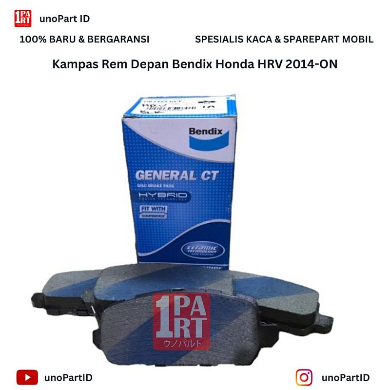 Kampas Rem Bendix DB2304 Honda HRV HR-V 2014-ON GCT - foto 5