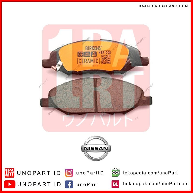 Kampas Rem Birkens Depan Nissan New Grand Livina 2010-2019 B1M6M-1FA0A - foto 3