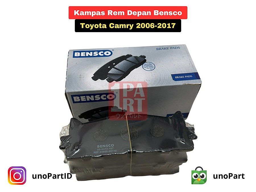 Kampas Rem Brake Pad Depan Bensco Toyota All New Camry 2007-2017 - foto 2