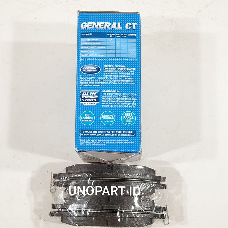 Kampas Rem Depan Bendix Chevrolet Spin & Aveo General Ceramic Titanium - foto 2
