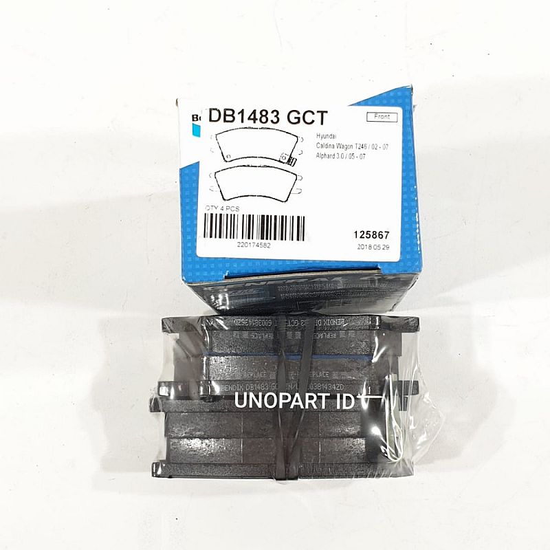 Kampas Rem Depan Bendix General Ceramic Kia Visto 1.0 DB1483GCT - foto 5
