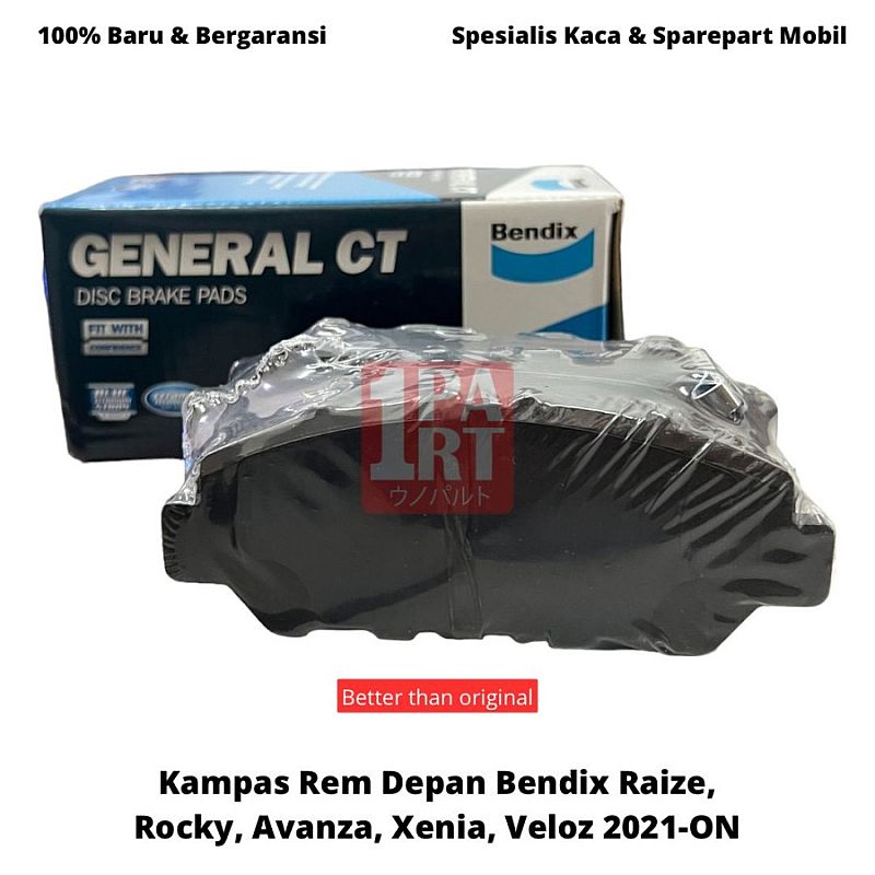 Kampas Rem Depan Bendix Raize Rocky Avanza Xenia Veloz 22-ON DB2587GCT - foto 5