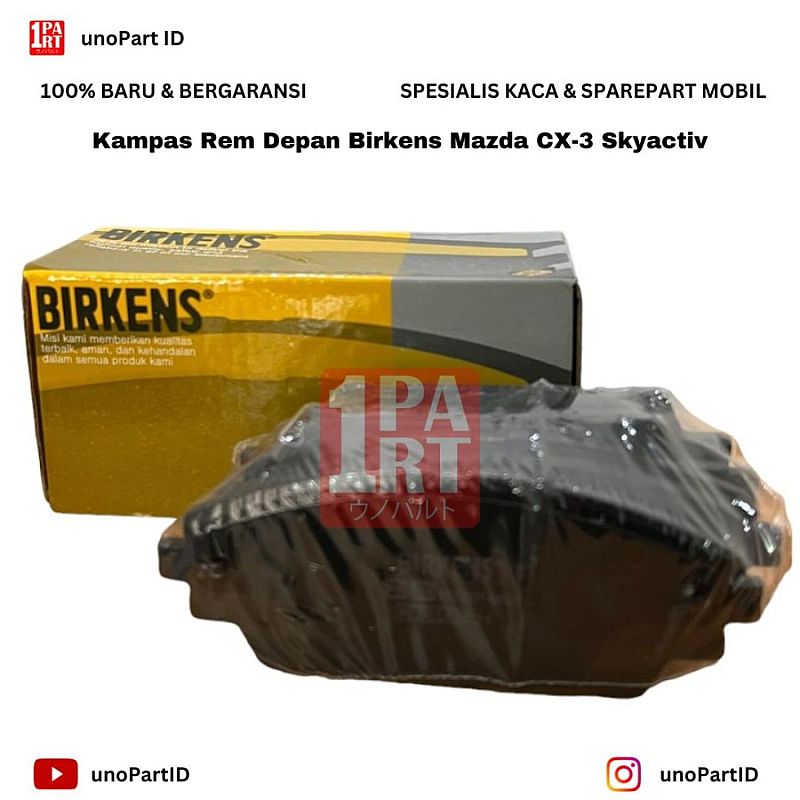 Kampas Rem Depan Birkens Mazda CX3 CX-3 CX 3 / CX-30 Skyactiv B6YS-33-28ZA - foto 3
