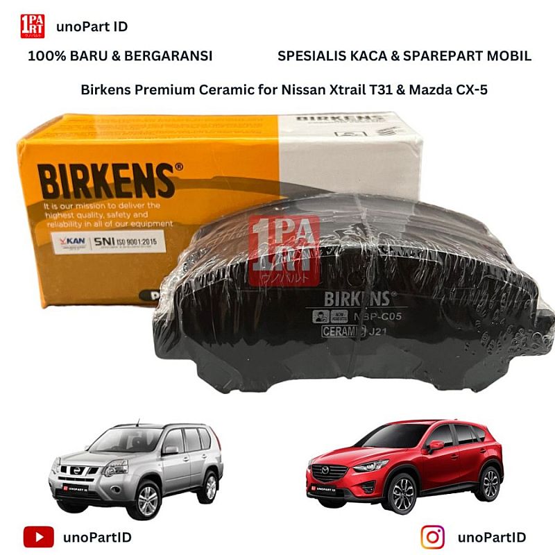 Kampas Rem Depan Birkens Premium Ceramic X-Trail Xtrail T31 - foto 5