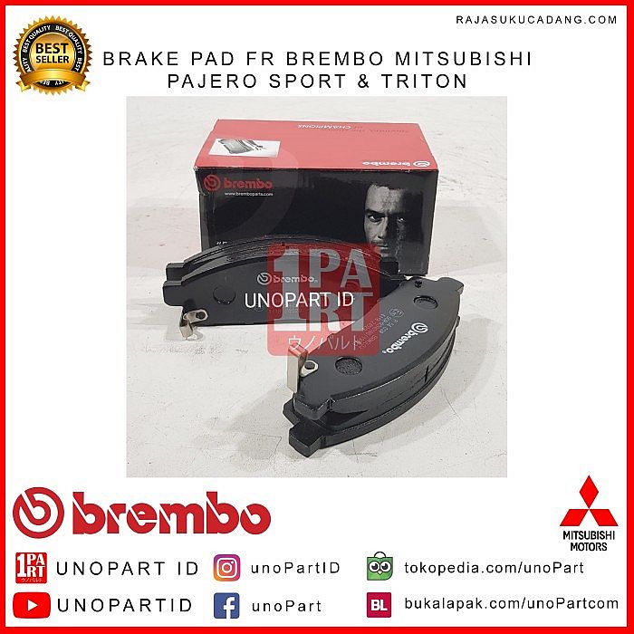 Kampas Rem Depan Brembo Ceramic Mitsubishi Pajero Sport & Triton - foto 4