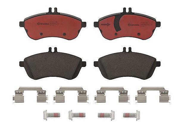 Kampas Rem Depan Brembo Mercedes Benz W204 C-Class by unoPart ID - foto 4