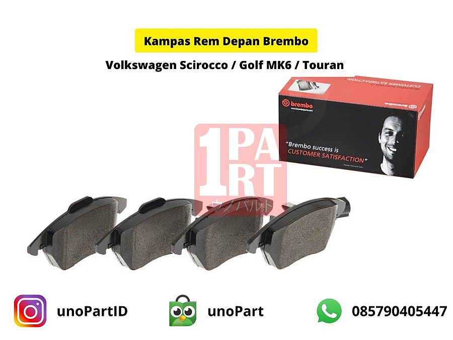 Kampas Rem Depan Brembo VW Volkswagen Scirocco / Golf MK6 / Touran - foto 4