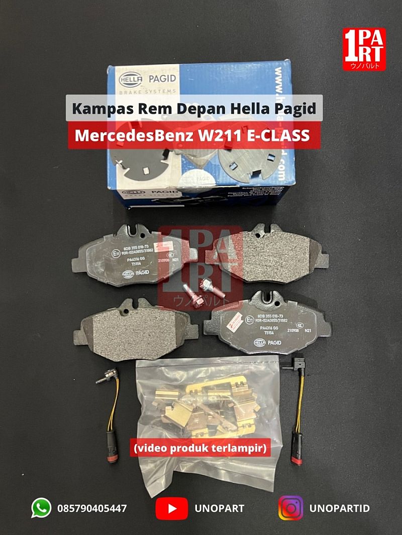 Kampas Rem Depan Hella Pagid Mercedes Benz Mercy W211 E-Class - foto 4