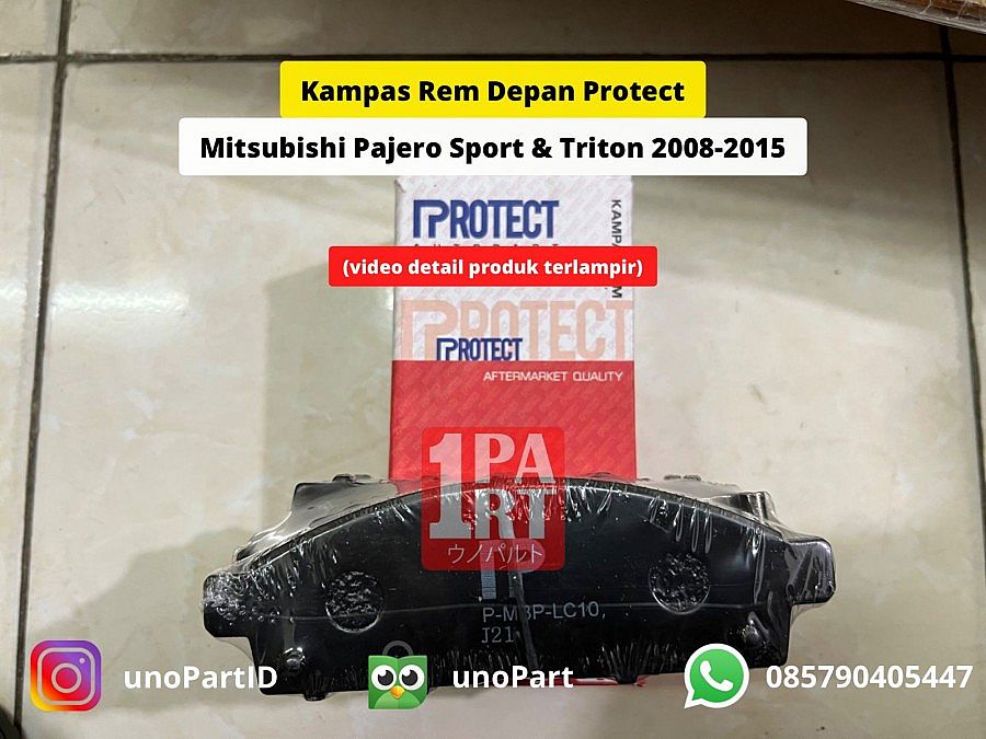 Kampas Rem Depan Protect Mitsubishi Pajero Sport & Triton - foto 2