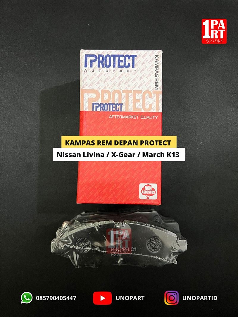 Kampas Rem Depan Protect Nissan Livina / XGEAR Non Asbestos - foto 3