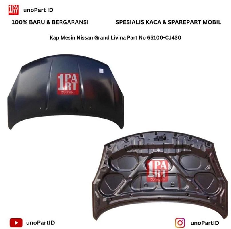Kap Mesin / Engine Hood Kap Mesin Nissan Grand Livina / Livina 2007-Ke Atas Part No 65100-CJ430 100% BARU - foto 2