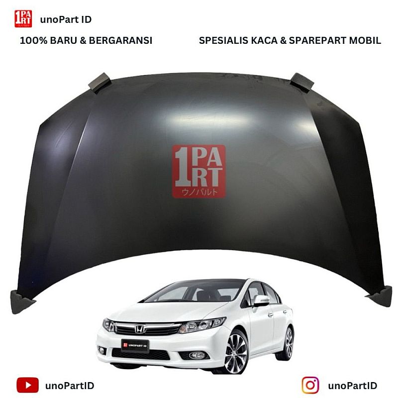 Kap Mesin Engine Hood Honda Civic FB 2012-2015 Baru Warna Dasar - foto 2
