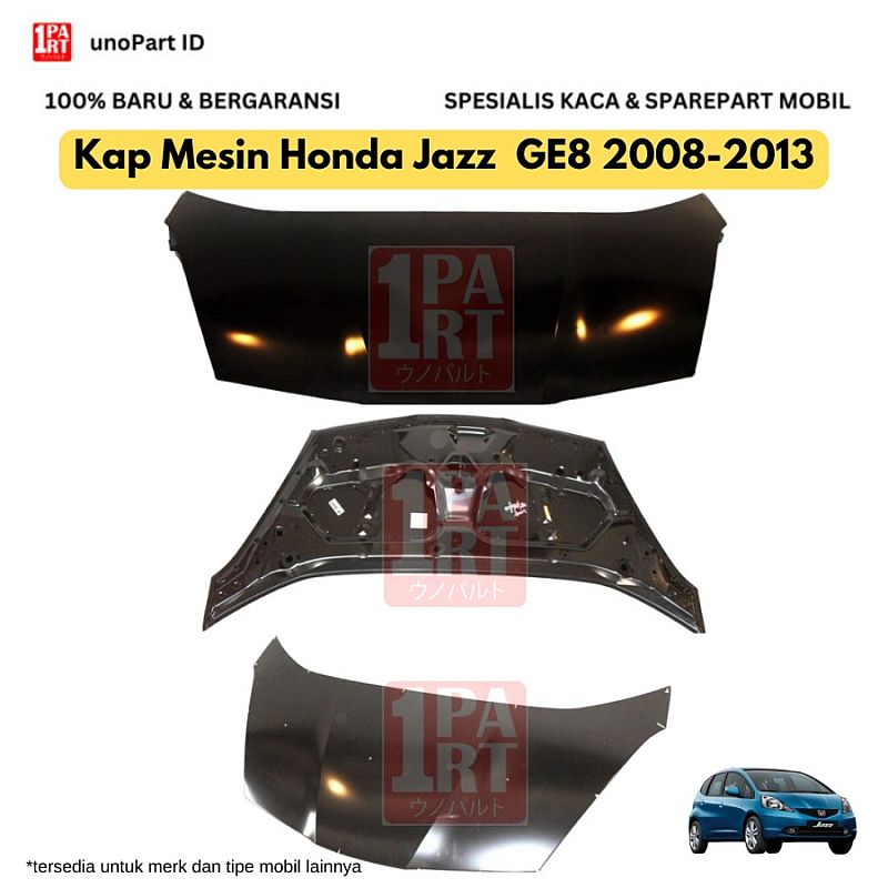 Kap Mesin Engine Hood Honda Jazz 08-13 GE8 Baru Cat Dasar - foto 4