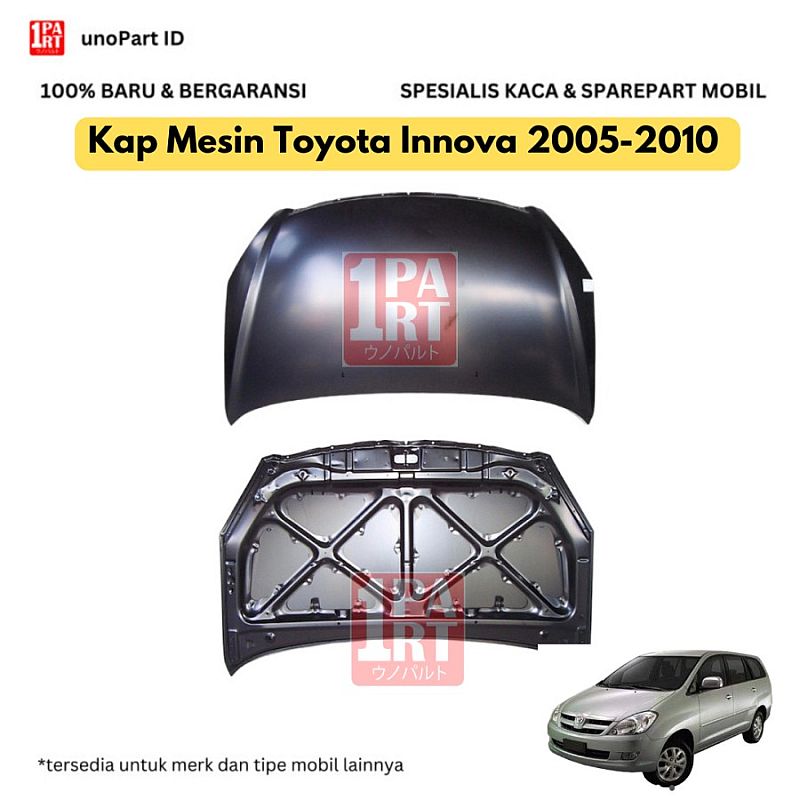 Kap Mesin Engine Hood Toyota Innova 2005-2010 Baru Warna Dasar - foto 4