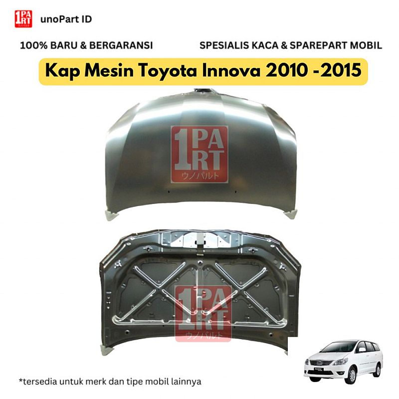 Kap Mesin Engine Hood Toyota Innova 2011-2015 Baru Warna Dasar - foto 4