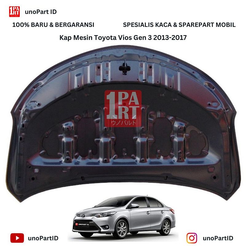 Kap Mesin Engine Hood Toyota Vios Limo Gen 3 2013-2017 53301-0D160 - foto 5