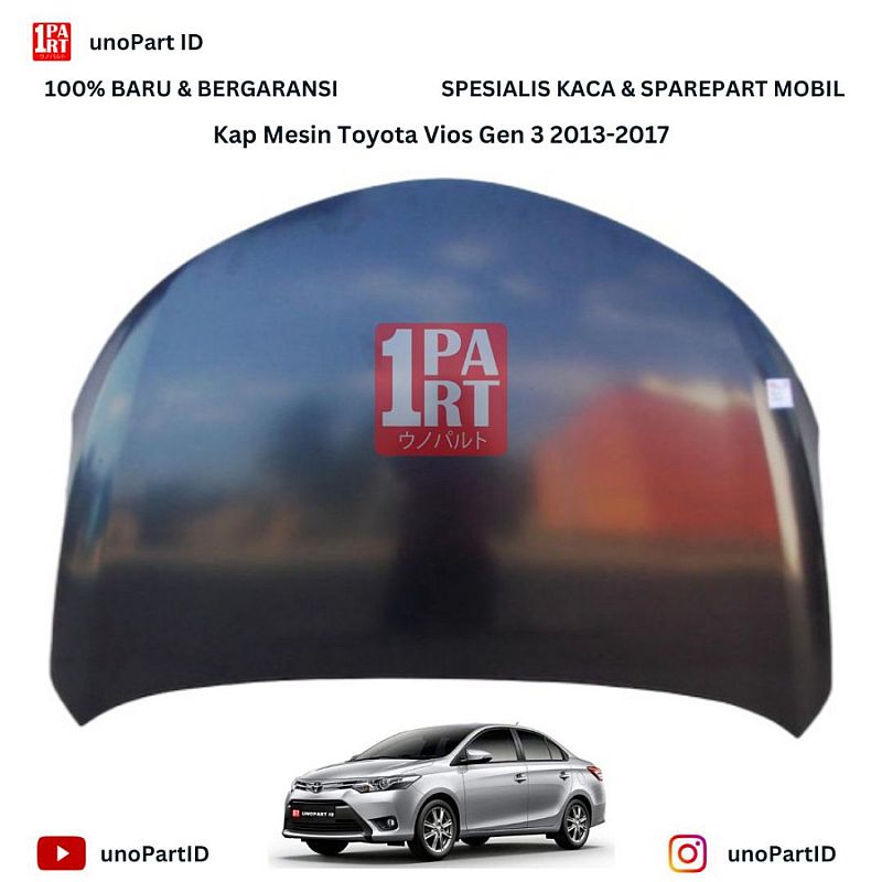 Kap Mesin Engine Hood Toyota Vios Limo Gen 3 2013-2017 53301-0D160 - foto 2