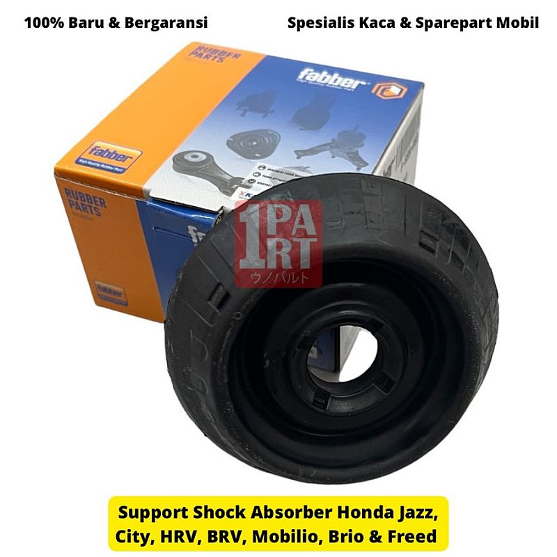Karet Support Strut Mount Shock Depan Fabber Honda Jazz City RS 03-21 GD3 GD8 GE8 GM2 GK5 GM6 / City Hatchback Sedan GN GN2 GN5 21-Ke Atas / Brio Mobilio / HRV Gen2 14-21 / HRV New 22-Ke Atas / BRV Ol - foto 2