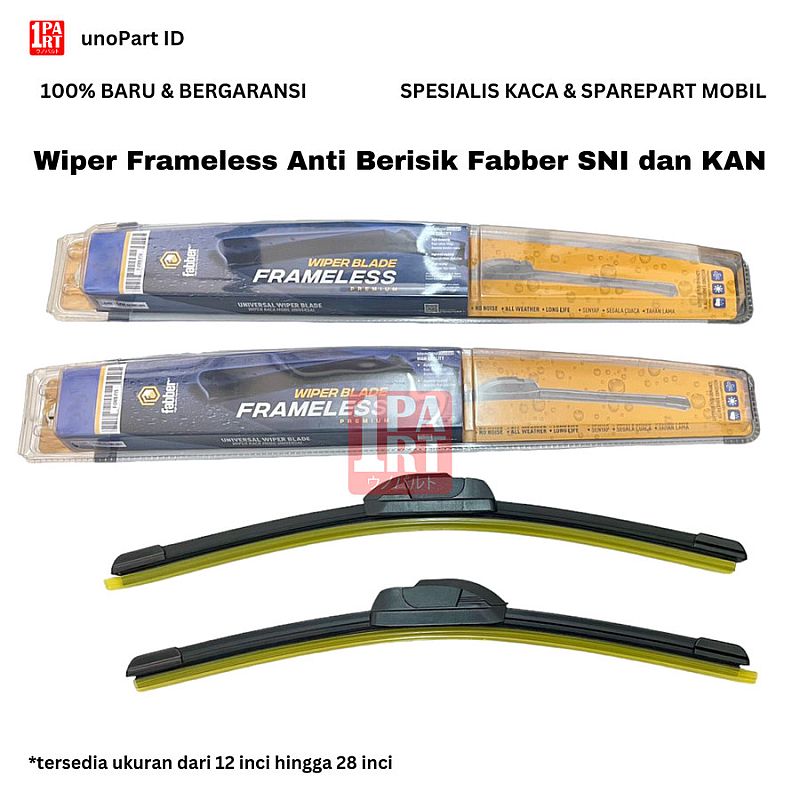 Karet Wiper Blade Fabber Frameless Toyota Kijang Innova 04-15 / Avanza Xenia Veloz FWD 24" 16" - foto 4
