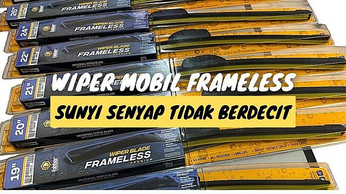 Karet Wiper Depan Fabber Frameless Depan Honda City GD8 GM2 GM6 2003-2018 24" 14" - foto 3