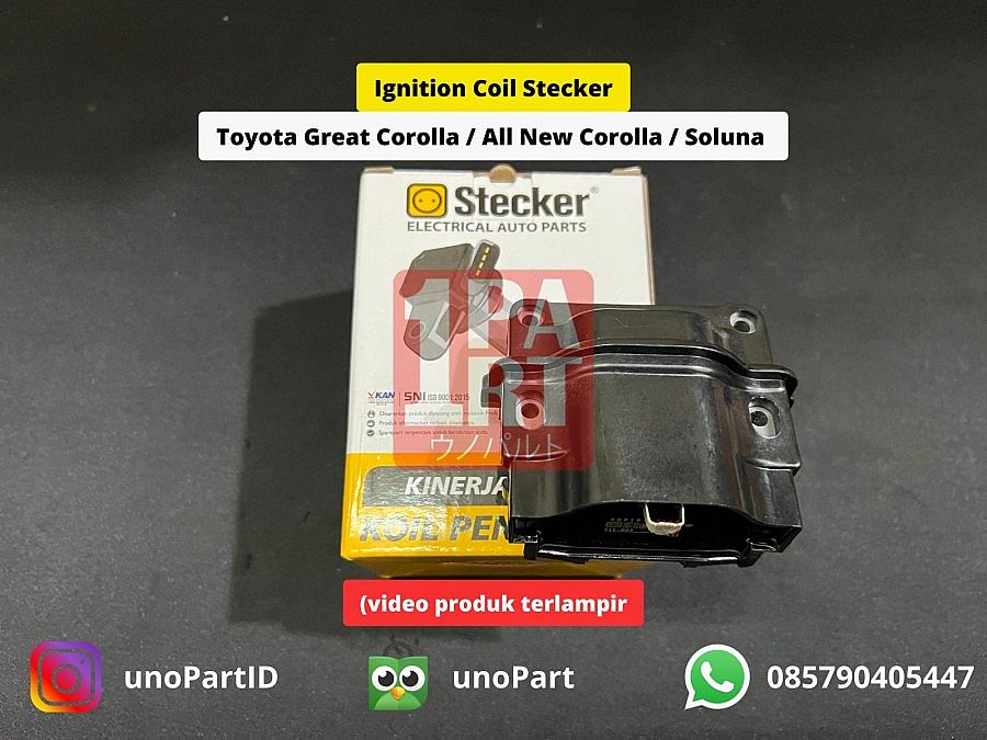 Koil Stecker Toyota Great Corolla / Starlet / All New Corolla / Twincam / Soluna Ignition Coil SNI KAN OEM 90919-02164 9091902164 - foto 4