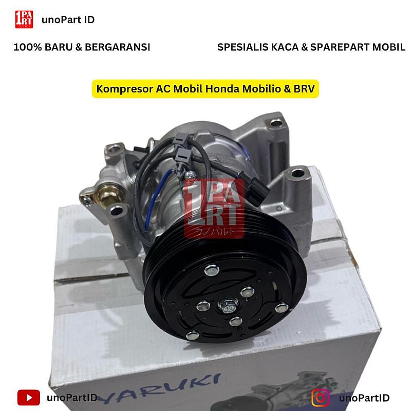 Kompresor AC Mobil Honda Mobilio / HRV HR-V 2014-2021 / BRV BR-V 2016-2021 / Jazz GK5 2014-2021 1.5 by Yaruki unoPart ID - foto 4