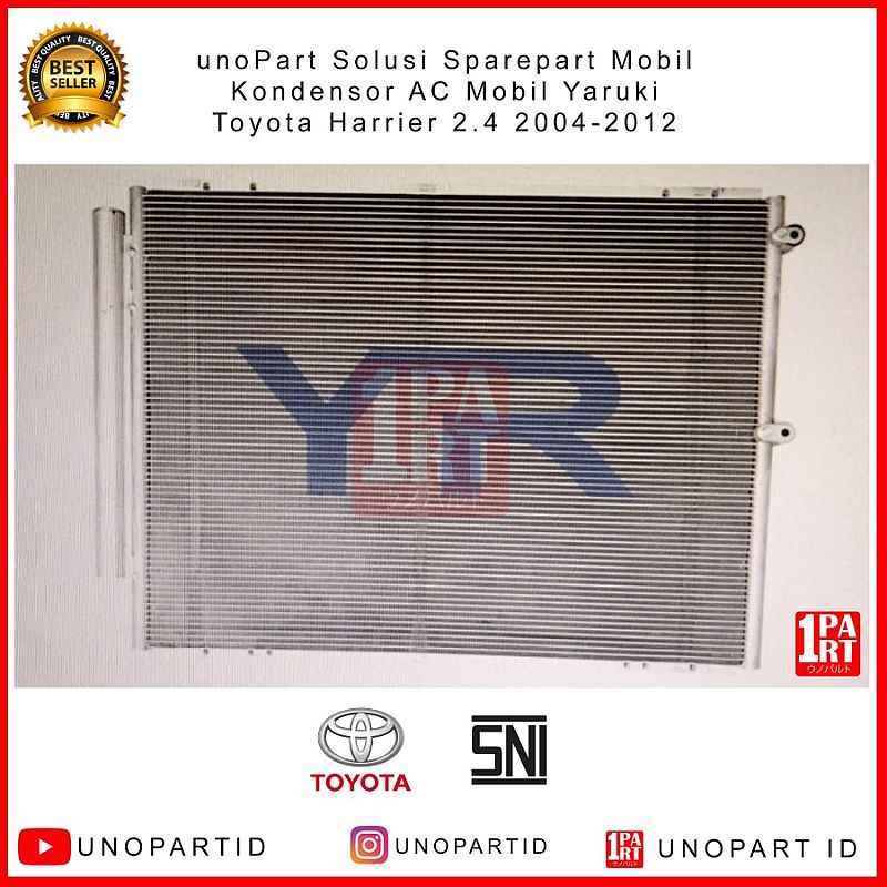 Kondensor AC Mobil Yaruki Toyota Harrier 2.4 2004-2012 by unoPart ID Condensor - foto 5