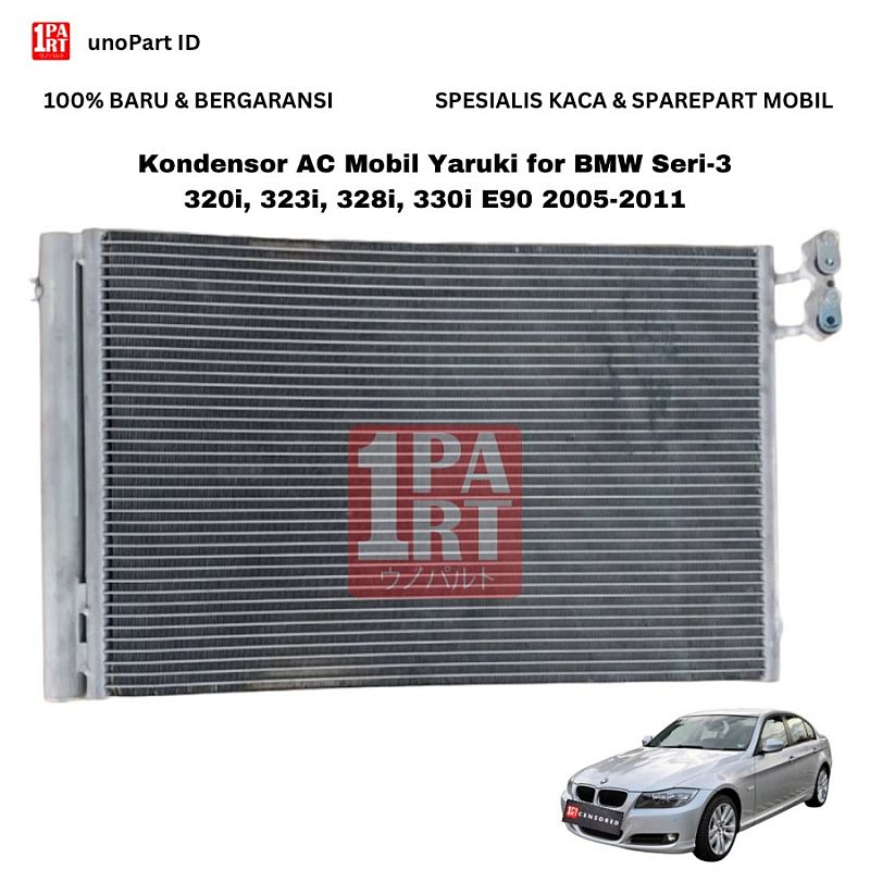 Kondensor Condensor AC Mobil Yaruki BMW Seri-3 320i, 323i, 328i E90 05-12 X1 E84 - foto 2