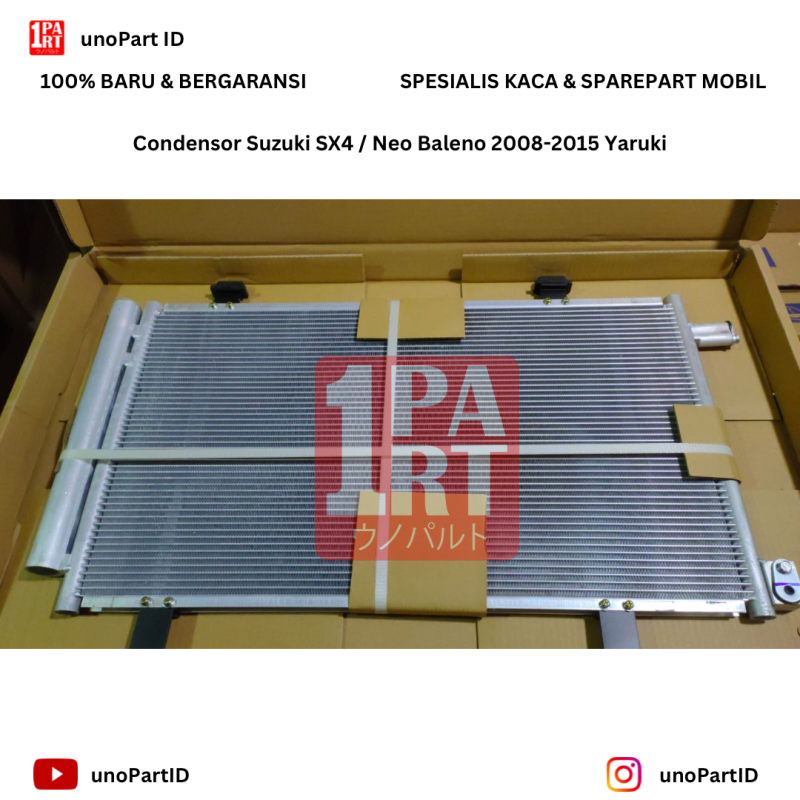 Kondensor Condensor AC Mobil Yaruki Suzuki SX4 SX-4 X-Over Xover Neo New Baleno 2008-2015 - foto 3