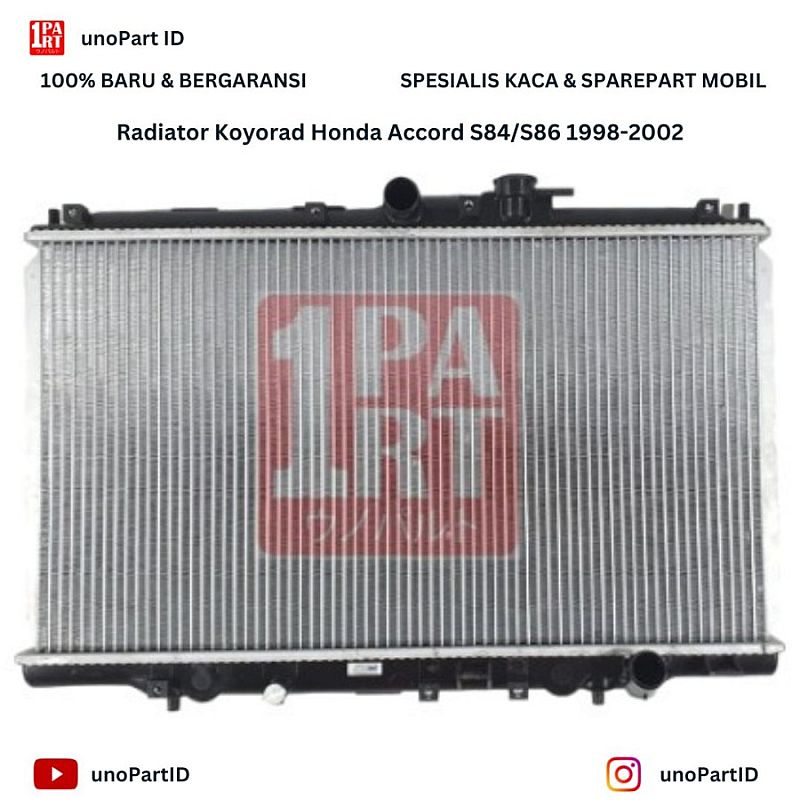 Koyorad Japan Radiator Honda Accord VTI MT Manual 1998-2002 S86 OEM 19010-PAH-T01 19010PAHT01 - foto 2