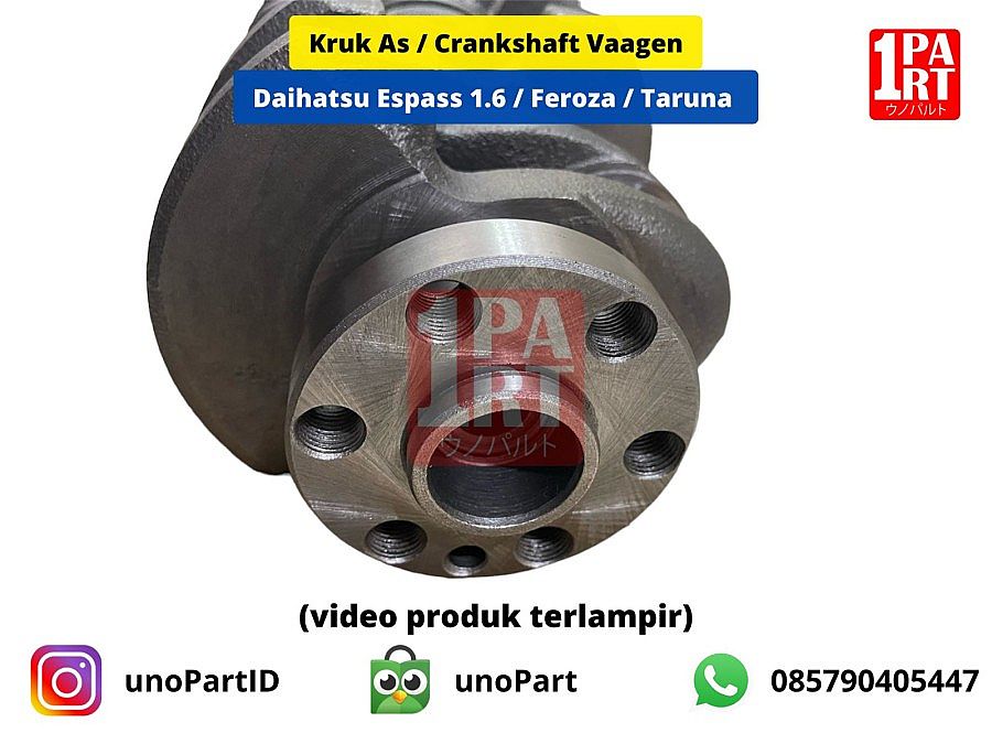 Kruk As / Crank Shaft Daihatsu Espass 1.6 & Feroza & Taruna Karbu Efi - foto 3
